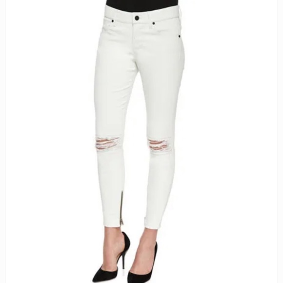 ISO RTA Dylan distressed leather size 24 or 25 in white - Picture 1 of 2